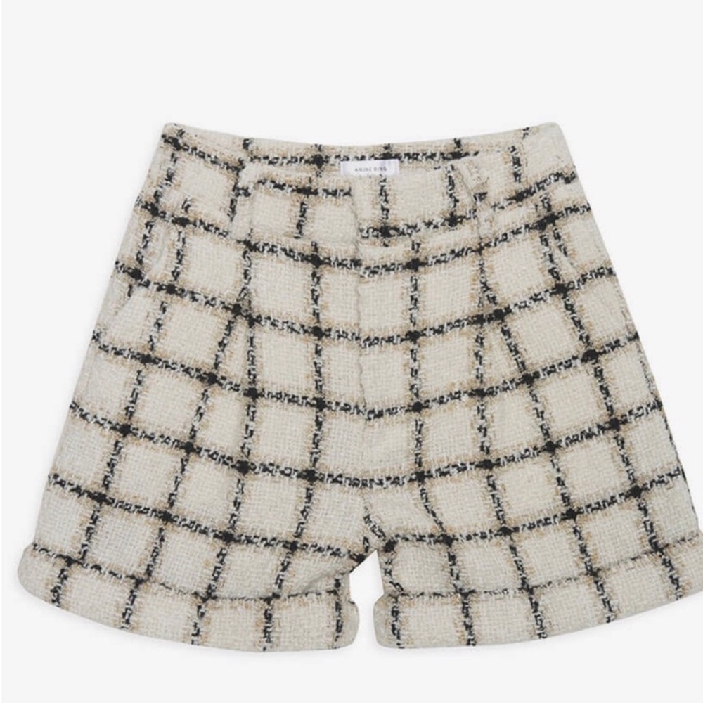 Anine Bing Becky Tweed Shorts - Picture 3 of 4
